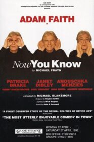 Now you know michael frayn adam faith janet dibley anouschka menzies patricia brake michael blakemore hampstead theatre uk tour paul ferris du fer